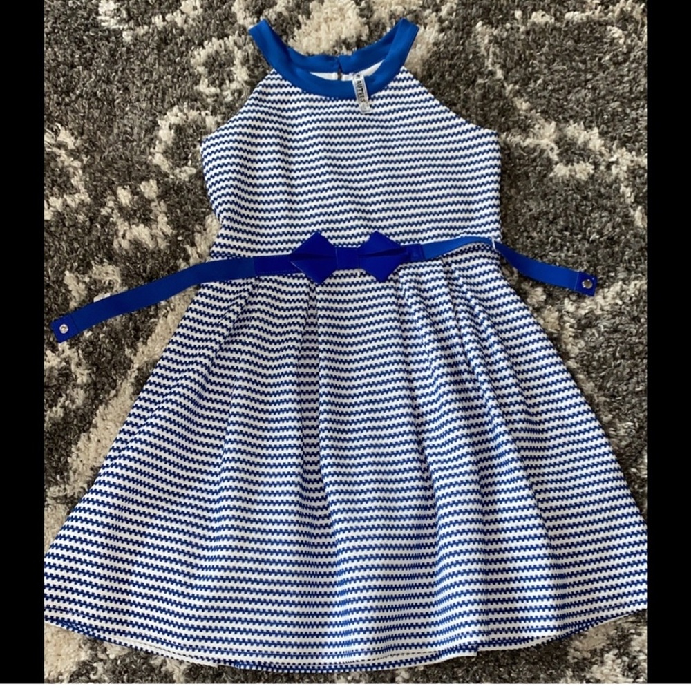 Blue and White Striped Girl’s Dress like new used only once from Nordstrom